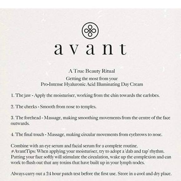 NIB AVANT Pro-Intense Hyaluronic Acid Illuminating Day Cream VEGAN anti-aging - Picture 10 of 14